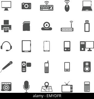 Gadget icons on white background, stock vector Stock Vector