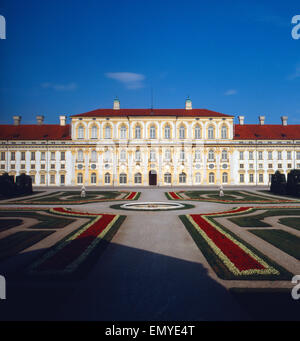 Eine Ausflug zum Schloss Schleißheim bei München, Bayern, Deutschland 1980er Jahre. A trip to Schleißheim castle near Munich, Ba Stock Photo