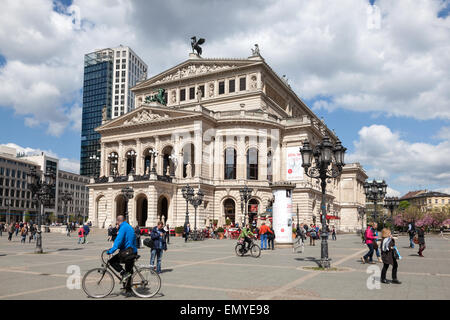 The Alte Oper - a concert hall and former opera house in Frankfurt am Main, Germany Stock Photo