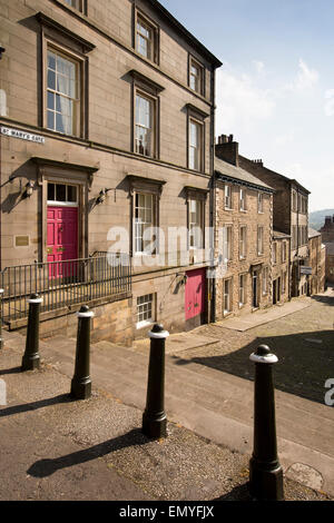 UK, England, Lancashire, Lancaster, Conservation Area, historic houses in St Mary’s Gate Stock Photo