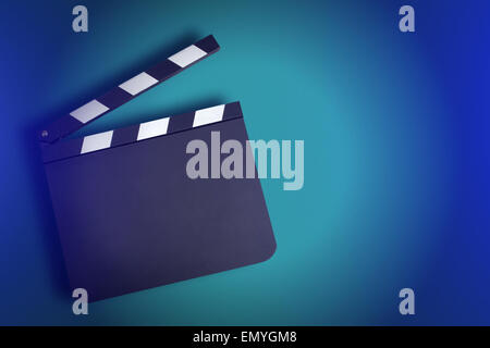 Blank movie production clapper board with copy space Stock Photo
