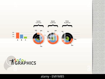 Set of infographic elements. Visual statistic information. EPS 10 vector, transparencies used. Stock Vector