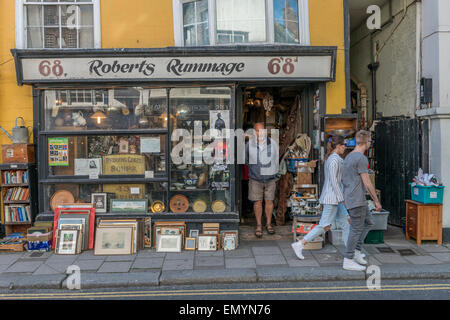 Junk shop. Old town. Hastings. East Sussex. UK Stock Photo