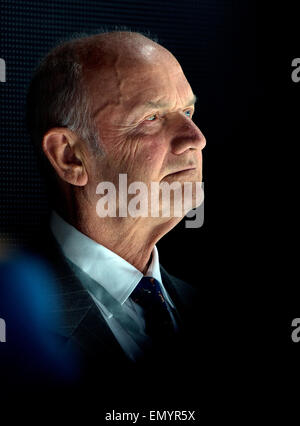 FILE - a file picture dated 10 September 2013 shows chairman of the supervisory board of Volkswagen AG, Ferdinand Piech, watching a presentation at the IAA international motor show in Frankfurt am Main, Germany. PHOTO: BORIS ROESSLER/dpa Stock Photo