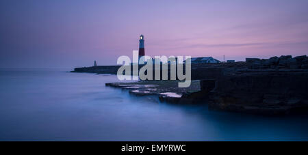 A view of Portland Bill Lighthouse in Dorset. Stock Photo