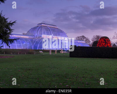 Europe, UK, England, London, Kew Gardens Palm House Stock Photo