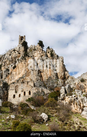 St Hilarion Castle, near Girne (Kyrenia), Northern Cyprus Stock Photo