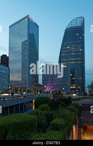 Tower T1 GDF-Suez Pullman Hotel La Defense business area of Paris France Stock Photo