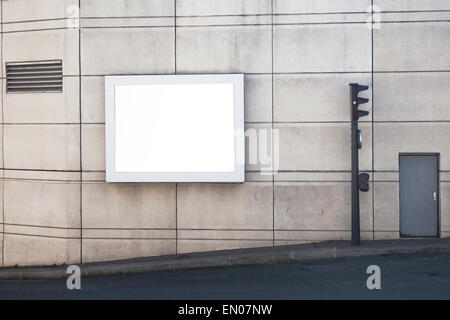 empty billboard in the city Stock Photo