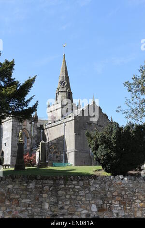 Exterior of Largo and Newburn Parish Church Upper Largo Fife Scotland  April 2015 Stock Photo