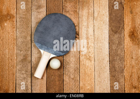 Vintage ping pong paddle Stock Photo