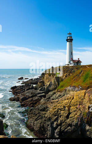 Pigeon Point Lighthouse in California Stock Photo