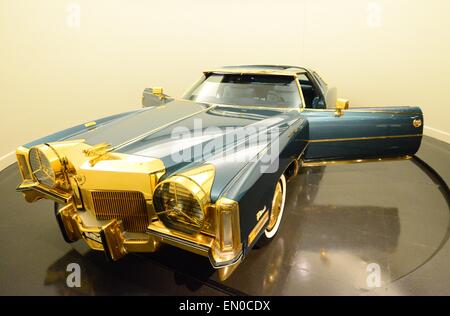 Isaac Hayes gold plated Cadillac Eldorado Stock Photo