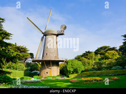 Dutch windmill in San Francisco Stock Photo