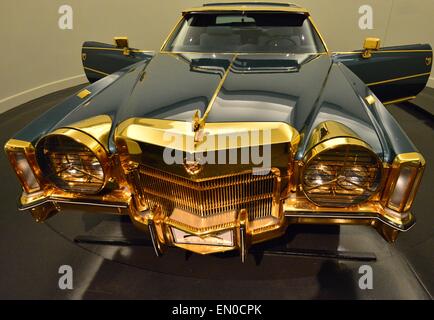 Isaac Hayes gold plated Cadillac Eldorado Stock Photo