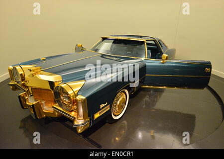 Isaac Hayes gold plated Cadillac Eldorado Stock Photo