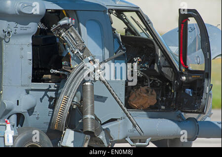 HH-60G Pave Hawk is a medium lift combat search and rescue (CSAR) helicopter.  SCO 9687. Stock Photo