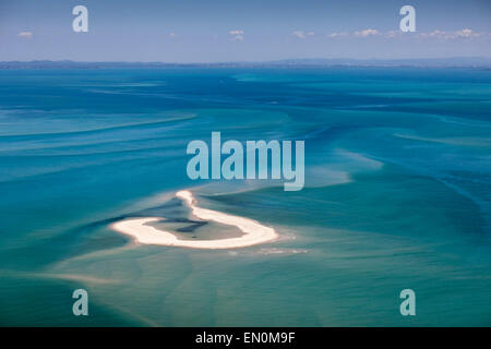 Aerial View of Moreton Bay, Brisbane, Australia Stock Photo