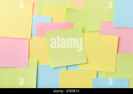 Background of color sticky notes Stock Photo