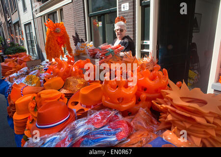 first Kingsday in Amsterdam Stock Photo