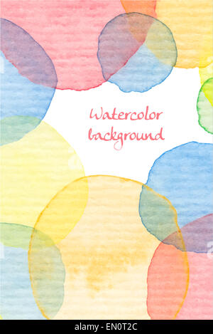 Hand painted watercolor background. Stock Photo