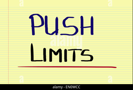 Push Limits Concept Stock Photo