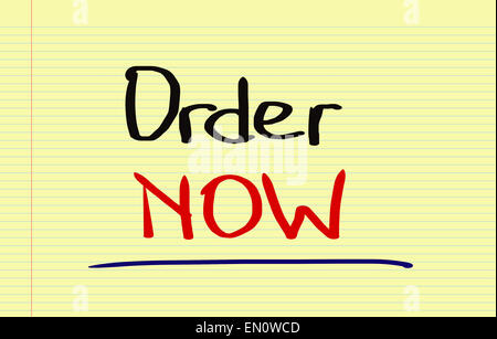 Order Now Concept Stock Photo