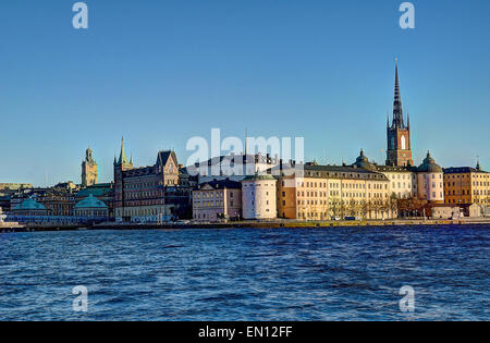 HDR Sweden Stockholm Capital Landmark Scandinavian Stock Photo