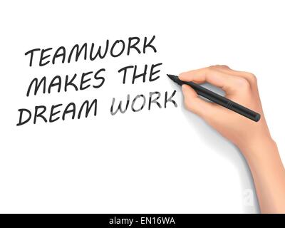 Teamwork makes the dream work Stock Vector Image & Art - Alamy