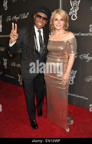 Angel Ball 2014 at Cipriani Wall Street  Featuring: Nile Rodgers,wife Nancy Hunt Where: Manhattan, New York, United States When: 20 Oct 2014 Stock Photo