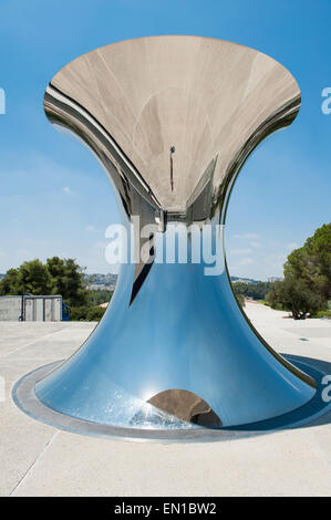 Israel, Jerusalem, turning the world upside down by Anish Kapoor Stock Photo