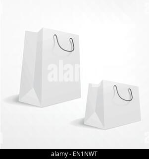 shopping bag on white background vector illustration Stock Vector Image ...