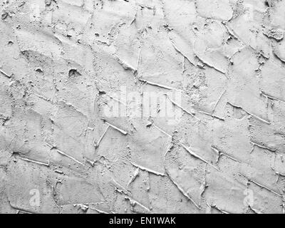 Rough plaster walls interior wall construction cement. Stock Photo