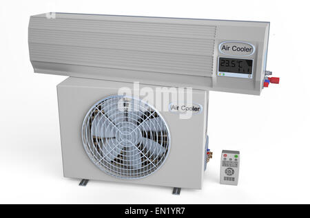 Air conditioner isolated on white background Stock Photo