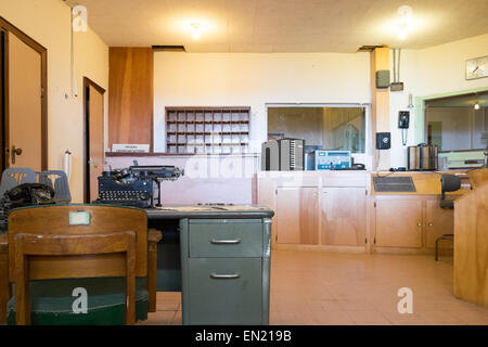 Alcatraz prison officers control room Stock Photo