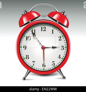 Alarm clock isolated on background. Vector illustration Stock Vector