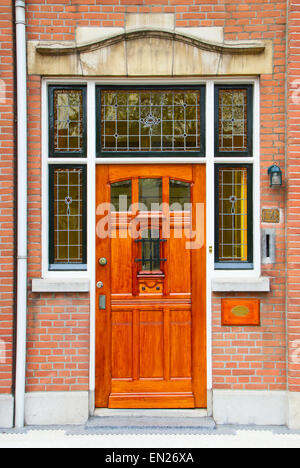 Door on the brick wall Stock Photo