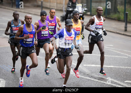 London, UK. 26th Apr, 2015. Virgin Money London Marathon 2015, Shooters Hill Road Credit:  Lucia Hrda/Alamy Live News Stock Photo