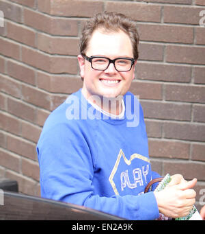 Celebrities outside ITV Studios in London  Featuring: Alan Carr Where: London, United Kingdom When: 22 Oct 2014 Stock Photo