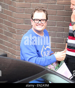 Celebrities outside ITV Studios in London  Featuring: Alan Carr Where: London, United Kingdom When: 22 Oct 2014 Stock Photo