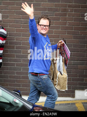 Celebrities outside ITV Studios in London  Featuring: Alan Carr Where: London, United Kingdom When: 22 Oct 2014 Stock Photo