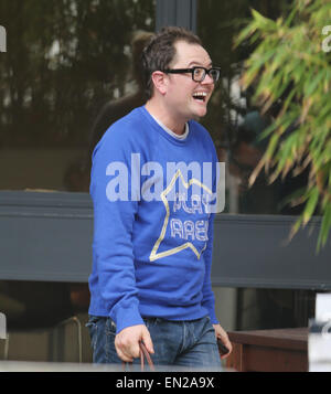 Celebrities outside ITV Studios in London  Featuring: Alan Carr Where: London, United Kingdom When: 22 Oct 2014 Stock Photo