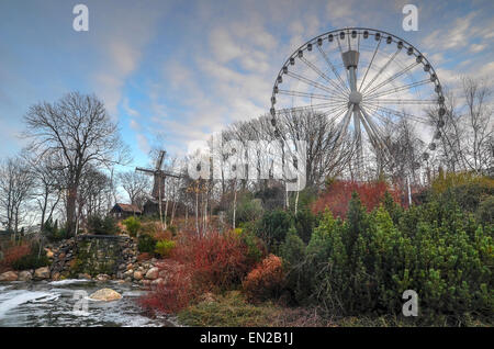 HDR Gothenburg Liseberg Theme Park Atmosfear Stock Photo