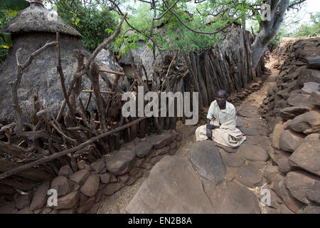 konso village in Ethiopia Stock Photo