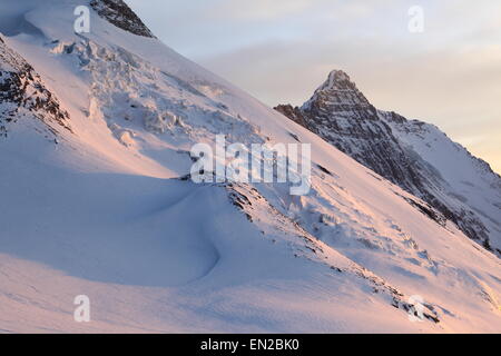 Glacier de la Grande Motte - Face Nord de la Grande Casse (3855m) - Massif de la Vanoise - Savoie - France Stock Photo