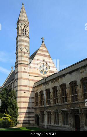 The Chapel of Balliol College viewed from the Fellows' Garden. Balliol is part of the University of Oxford, Oxford, England,U.K. Stock Photo