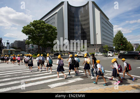 school girls in Japan Stock Photo