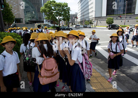 school girls in Japan Stock Photo