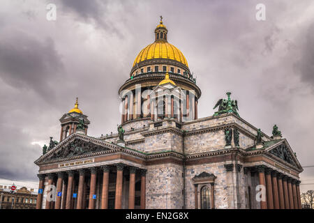 Saint Isaac's Cathedral in Saint Petersburg, Russia Stock Photo
