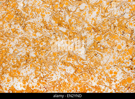 Mottled yellow and white paper pattern Stock Photo